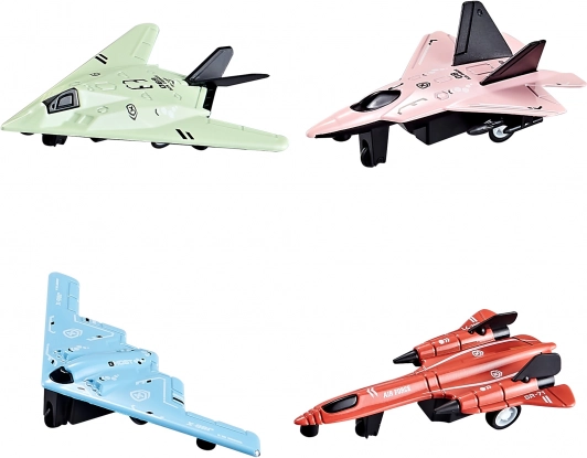 Metal Plane with Pull-Back Mechanism 11 cm