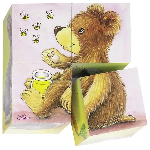 Wooden Animal Puzzle Blocks