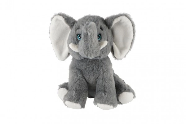 Sitting Plush Elephant 21cm