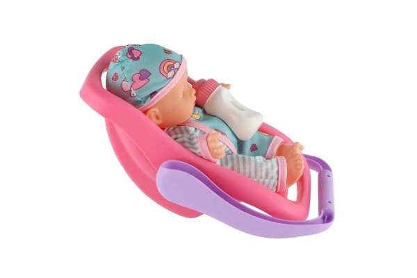 Baby Doll With Carry Seat And Bottle