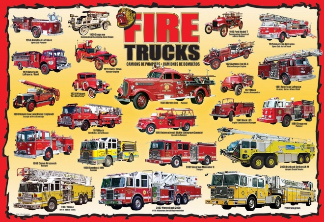 Eurographics Fire Trucks Puzzle 100 Pieces