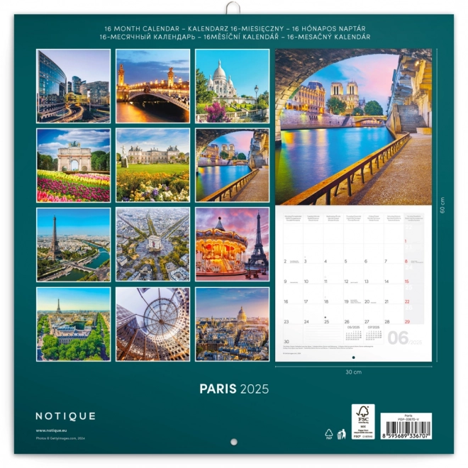 Notique Paris 2025 Note Calendar