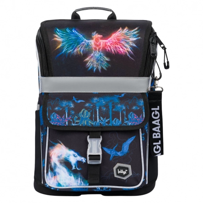 Baagl School Backpack Zippy Phoenix