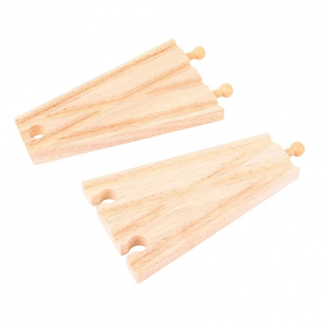 Bigjigs Rail Wooden Straight Switch Track