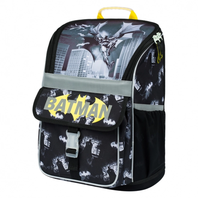 Baagl 3-piece Set: Backpack, Pencil Case, Bag - Batman Dark City