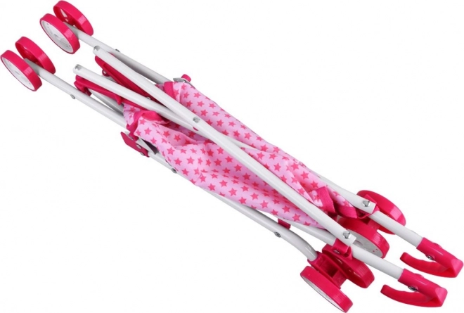 Lightweight Doll Stroller with Star Pattern