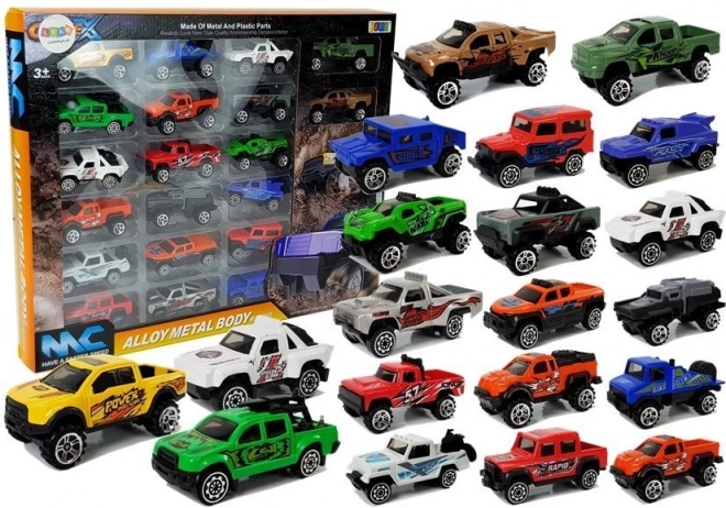 Terrain Cars Set Jeep in Various Colors