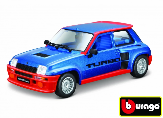 Bburago Renault 5 Turbo Blue Model Car