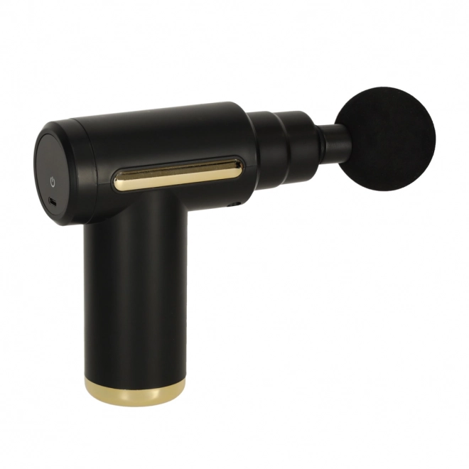 Black Massage Gun with LED and 4 Attachments