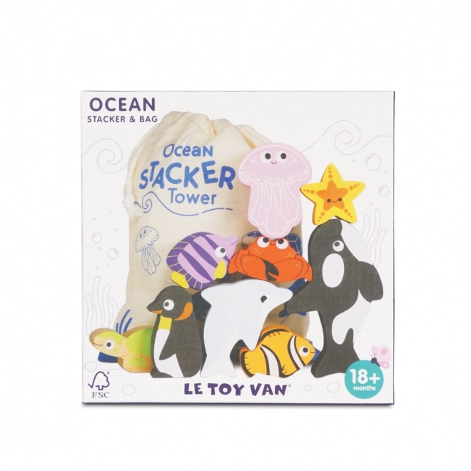 Le Toy Van Petilou Ocean Stacking Tower