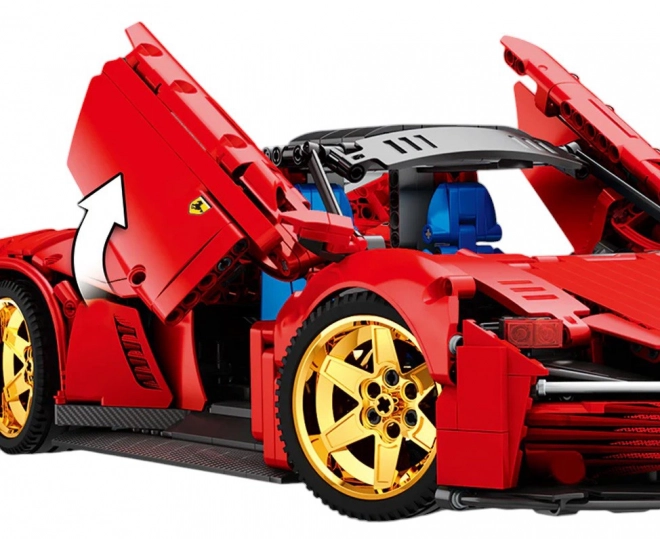 Red Sports Car Building Blocks Set