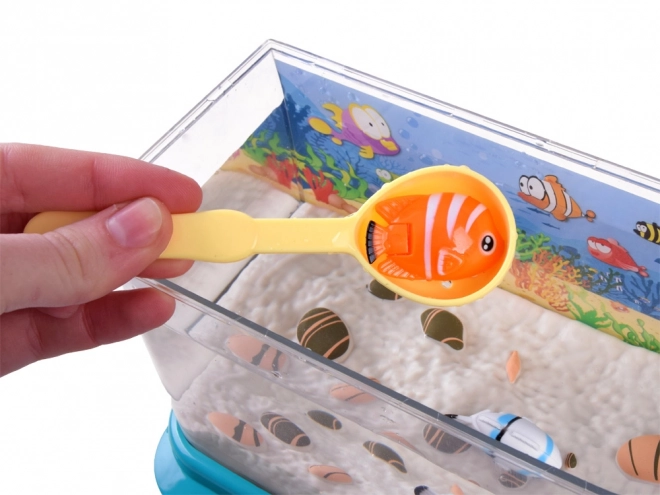 Interactive Illuminated Aquarium with Magnetic Fish