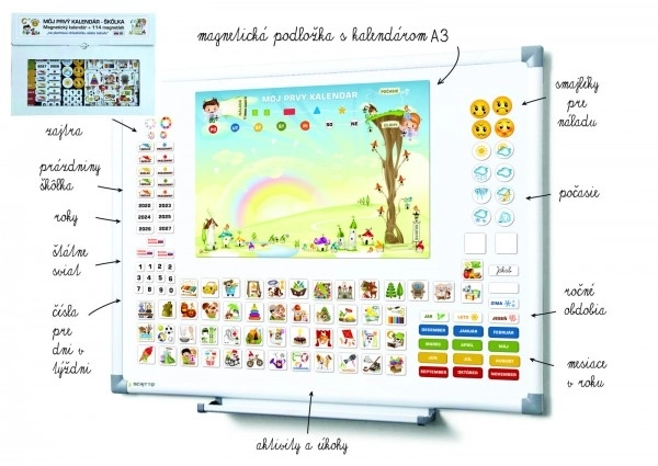 Magnetic Calendar - Kindergarten Edition