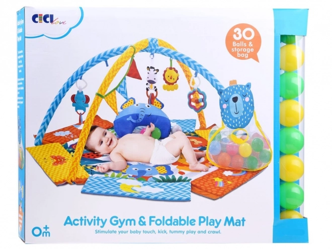 Educational Playmat with Detachable Toys