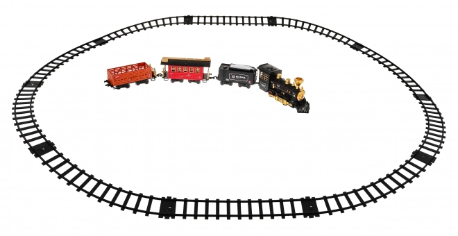 Large Train Set with Smoke Function for Kids 5+ Tracks and Train with Carriages