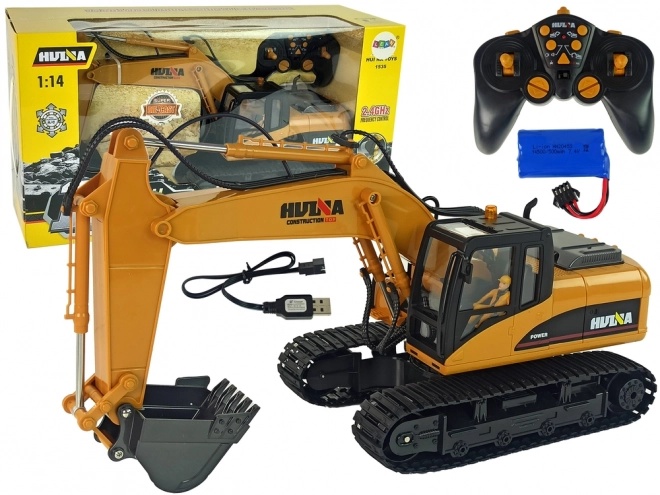 Yellow RC Excavator 1:14 Remote Controlled