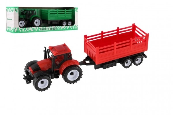 Tractor with Trailer Toy - Plastic Model