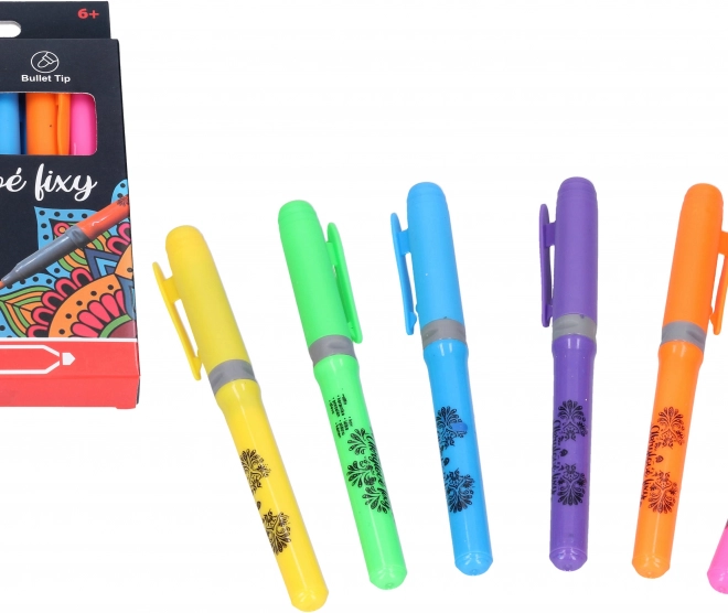 Acrylic Markers Set of 6 Colors