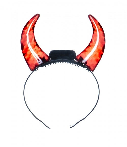 Glowing Devil Horns Carnival Accessory