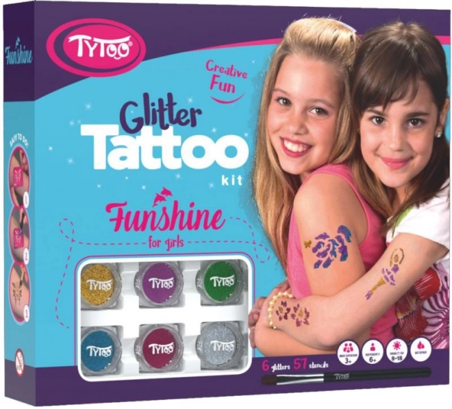 TyToo Funshine Glitter Tattoo Set for Girls