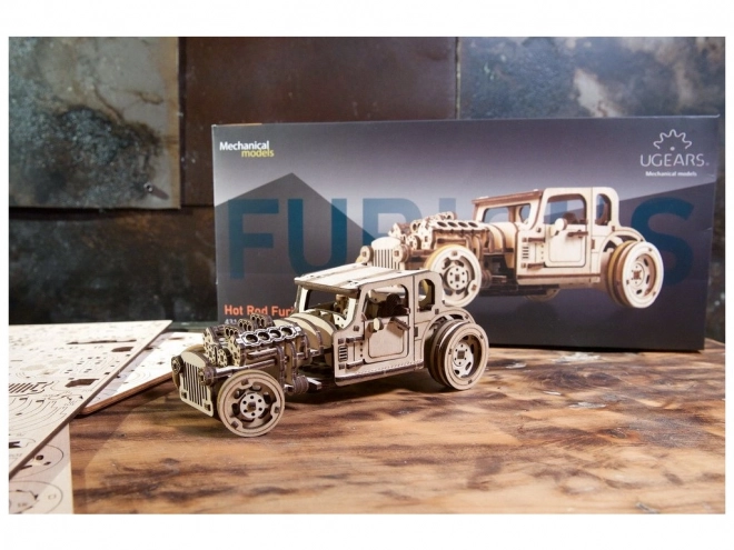 3D Wooden Puzzle Hot Rod Furious