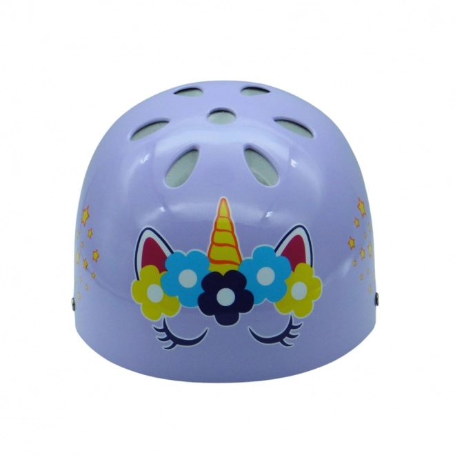 Unicorn Bicycle and Skate Helmet Purple - Size Medium