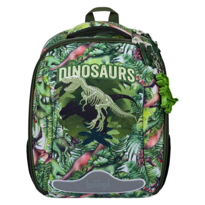 Baagl 3 Piece Set - Shelly Dinosaurs Backpack, Pencil Case, and Bag