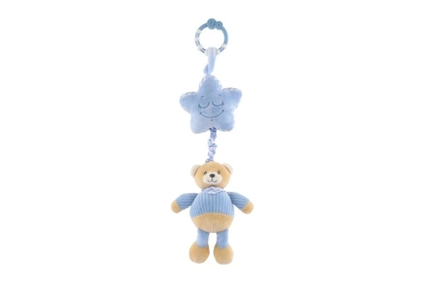 Plush Bear With Star Musical Mobile For Crib/Stroller