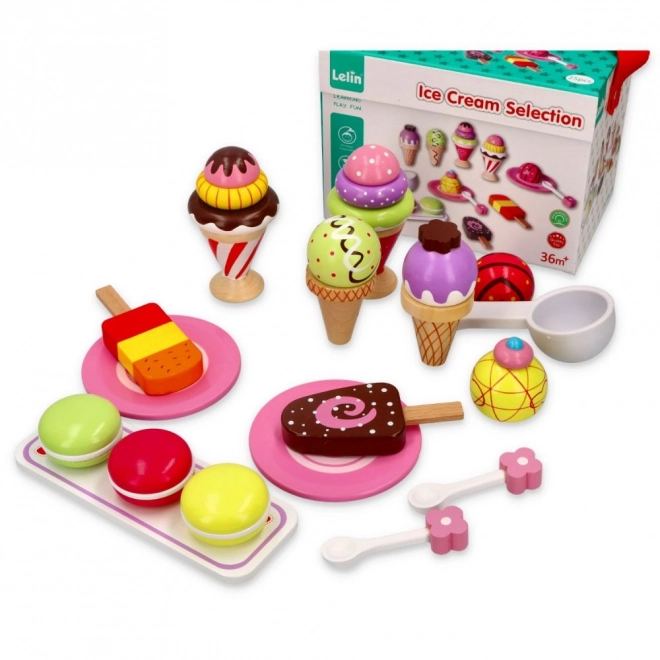 Wooden Ice Cream Toy Set