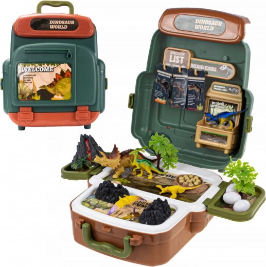 Portable 2-in-1 suitcase: storage and play world