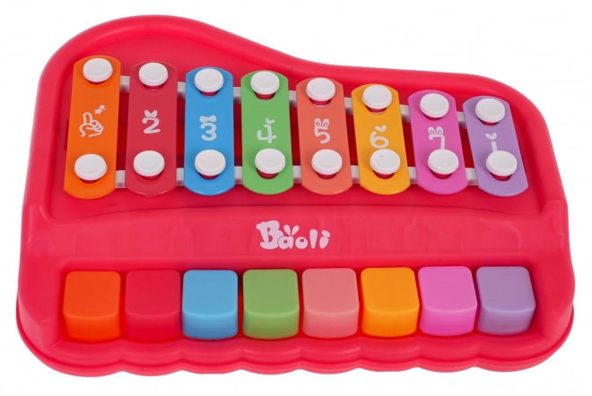 Red Piano and Xylophone Set