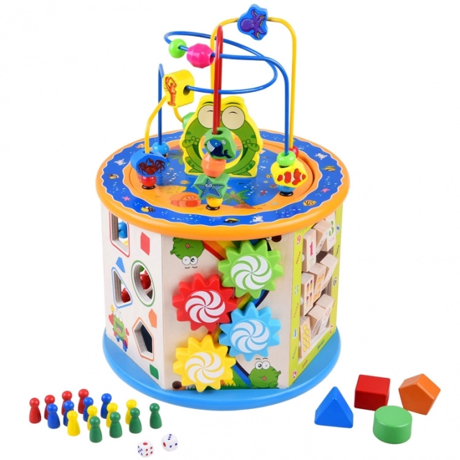 Educational Wooden Activity Cube 8-in-1