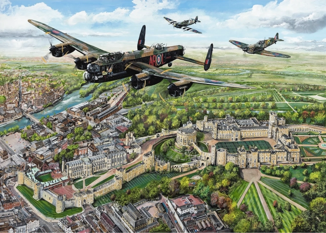 High Flyers Over Windsor XL Puzzle 250 Pieces