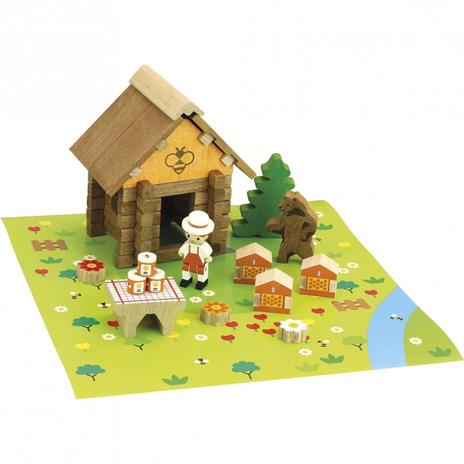 Jeujura Wooden Building Set - Beehive Theme