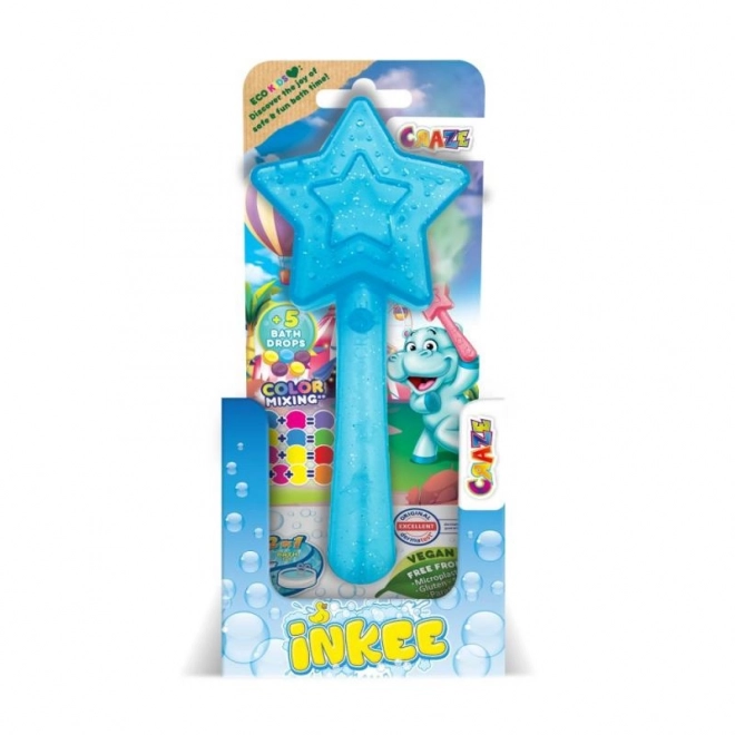 Magic wand star shape with bath drops