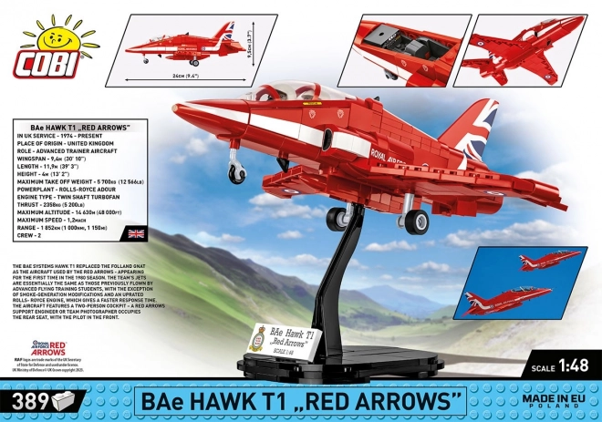 Cobi Armed Forces BAe Hawk T1 Red Arrows Model