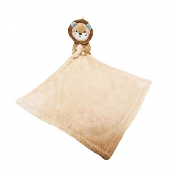 Lion Plush Towel 35x35 cm Beige