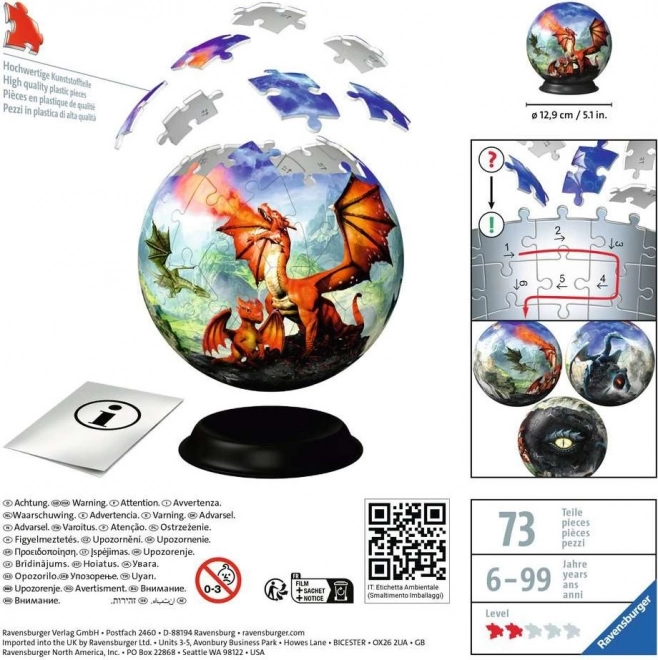 Ravensburger 3D Puzzleball Mystic Dragon