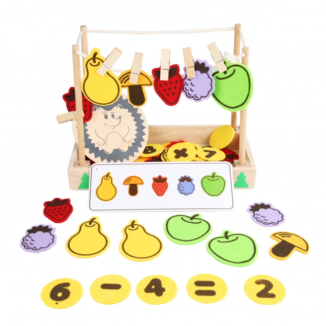 Educational Peg Game Hedgehog by Lucy & Leo