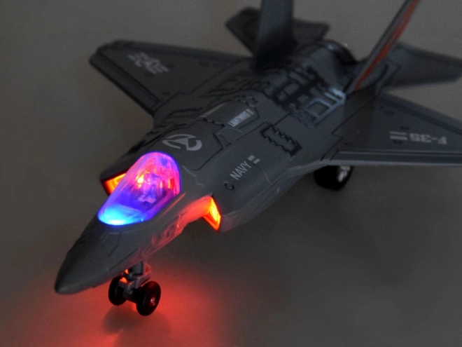 Metal Fighter Jet F-25 – gray