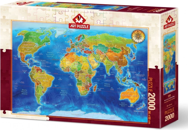 World Map Jigsaw Puzzle 2000 Pieces