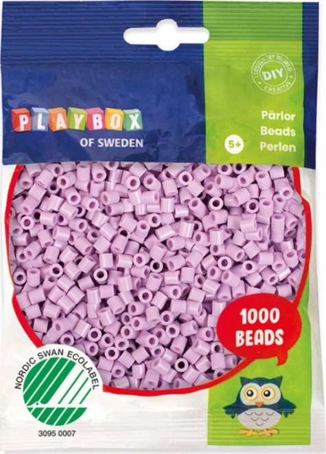 Playbox Iron-On Beads Pastel Purple 1000pcs