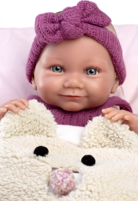 Realistic Baby Doll Llorens Girl - Full Vinyl Body, 40 cm