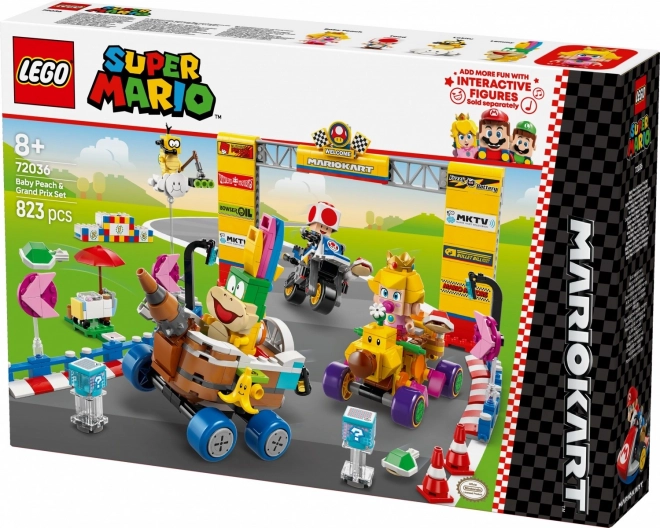 Lego Super Mario Kart Baby Peach Grand Prix Set