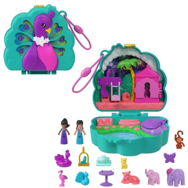 Polly Pocket Enchanted Peacock Garden Playset