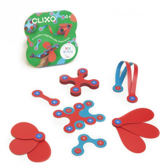 Flexible Magnetic Building Blocks - Flamingo & Turquoise