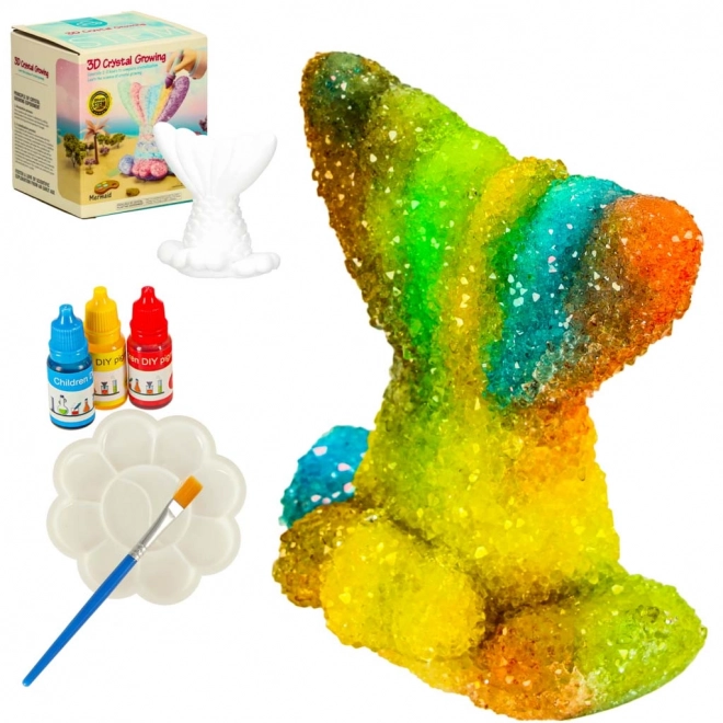 Mermaid Tail Fairy Crystal Growing Kit with Accessories