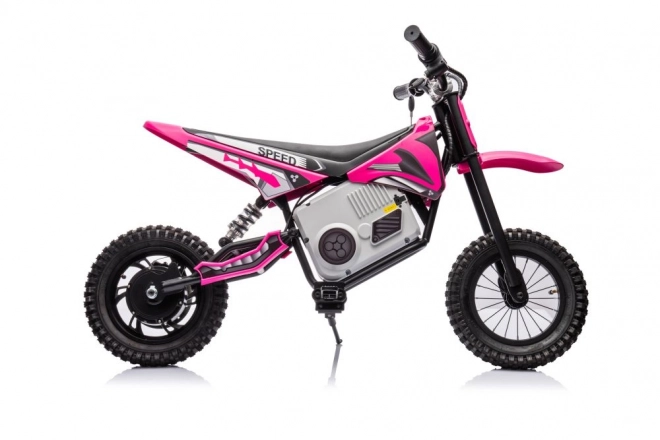 Pink Battery-Powered Cross Motorcycle