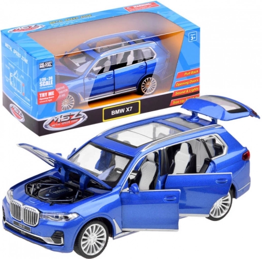 metalni model SUV BMW X7 1:32 sa svjetlima i zvukovima