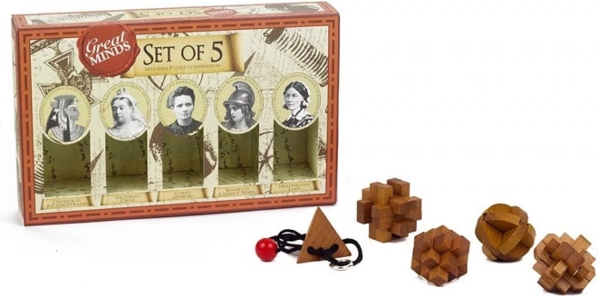 Profesor Puzzle Great Minds: Femmes célèbres 5 en 1